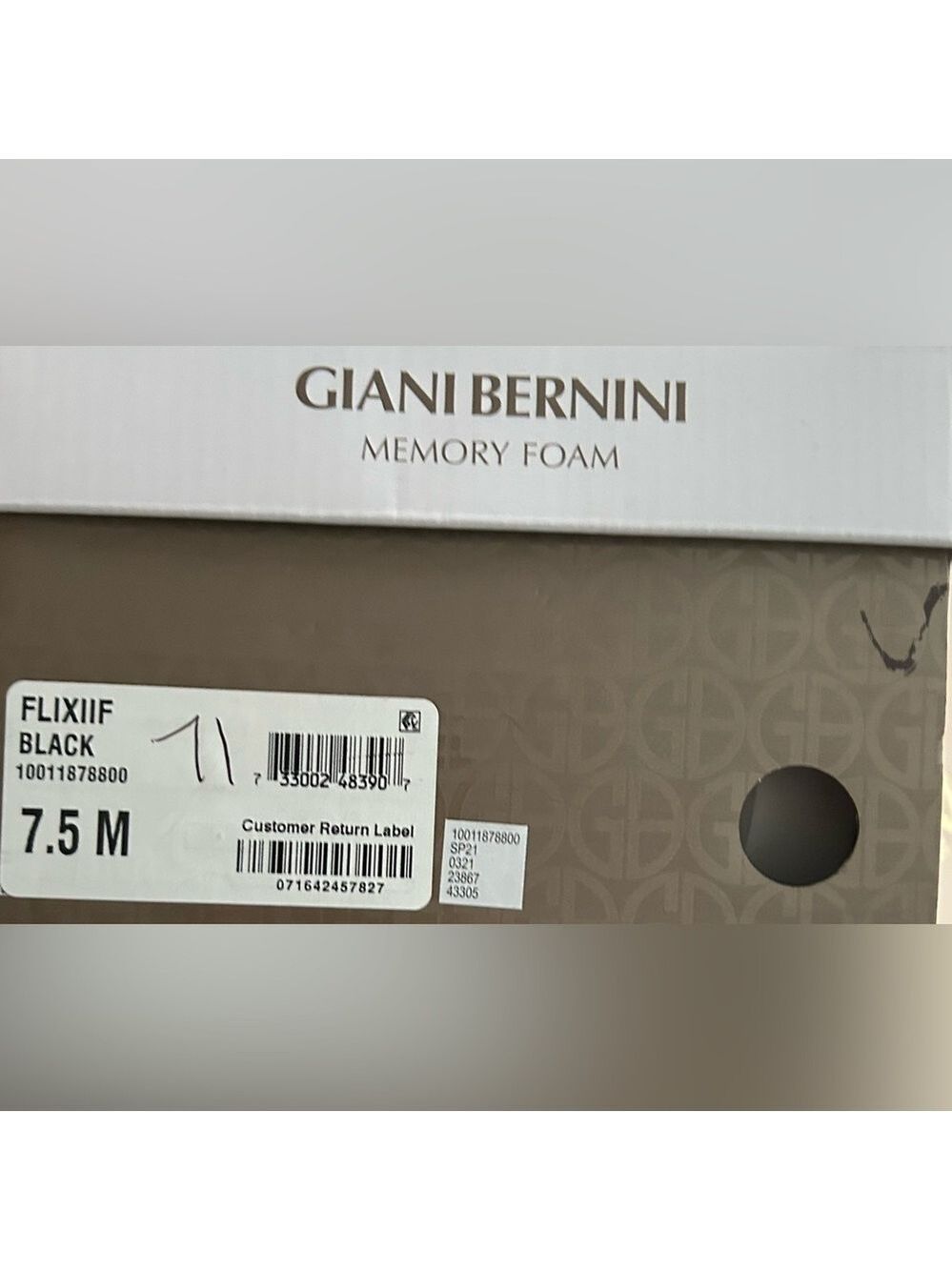 GIANI BERNINI Womens Black Crisscross Straps Slingback Sandal 7.5 M - Picture 3 of 4